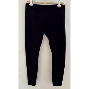 Lululemon black yoga pants leggings 8 full length 28” inseam